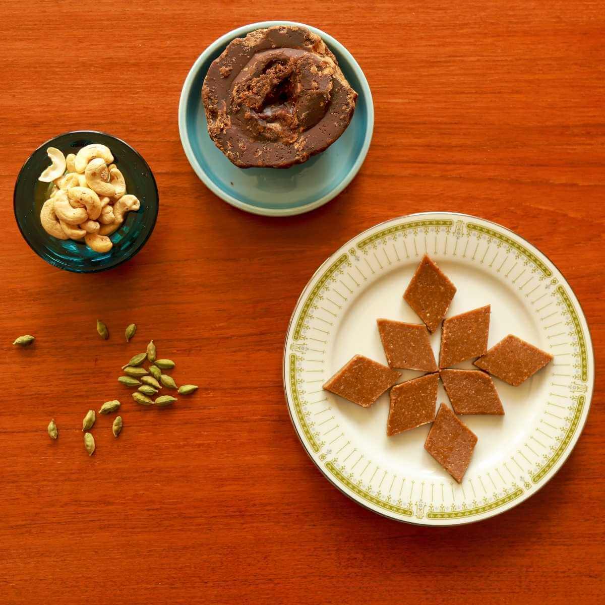 Karupatti Kaju Katli - Snackative -