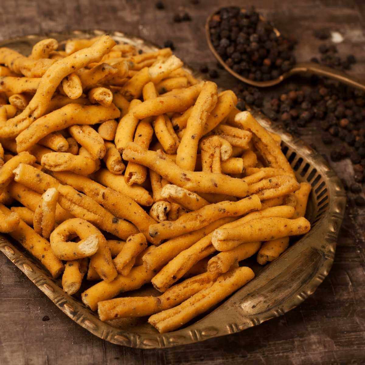 Keezha Eral Pepper Sev - Snackative -