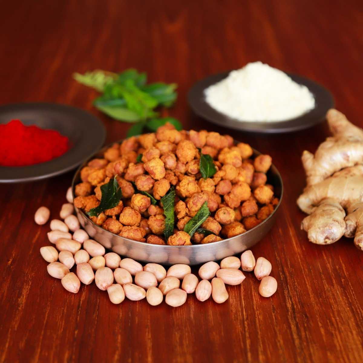 Masala Peanut Pakoda - Snackative -