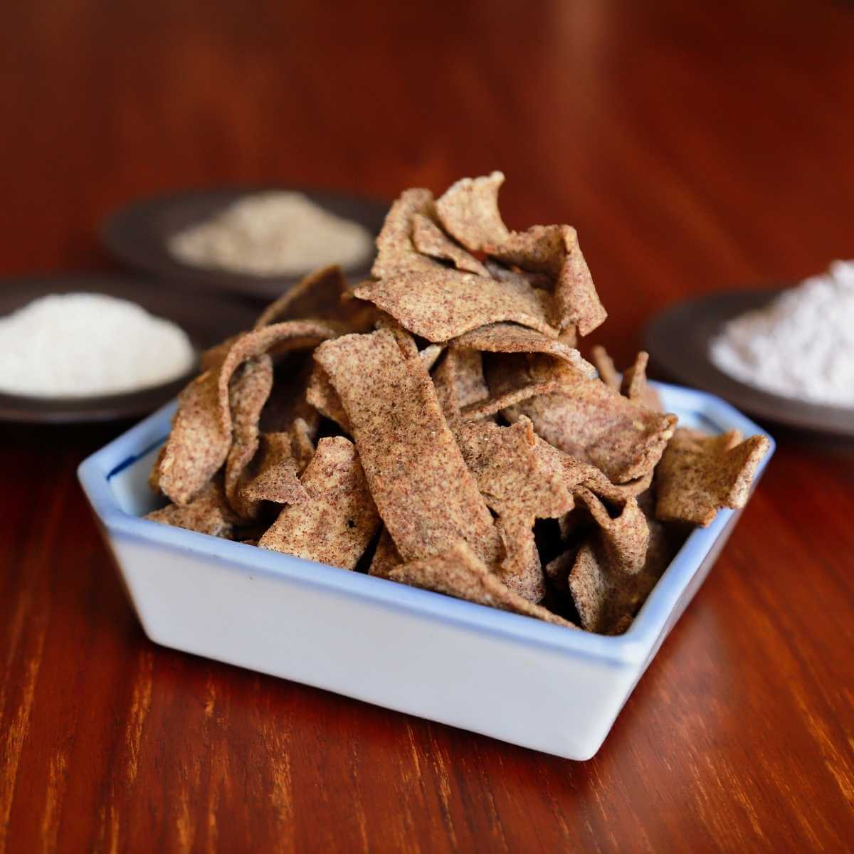 Ragi (Finger Millet) Olai Pakoda - Snackative -