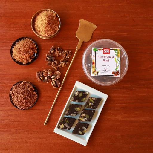 Cocoa Walnut Burfi-Snackative